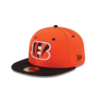 Orange Cincinnati Bengals Hat - New Era NFL 2Tone 59FIFTY Fitted Caps USA3740825